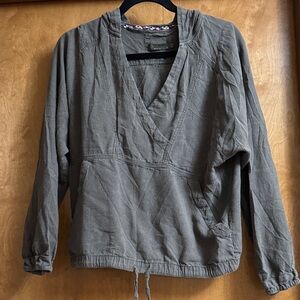 PrAna Green Hooded Sweatshirt